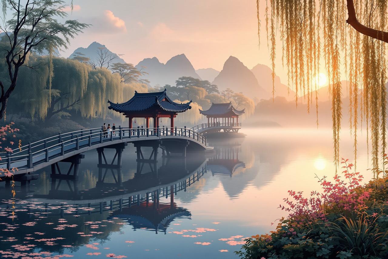 红果漫剧成功案例 - 杭州西湖文旅短剧《断桥烟雨》